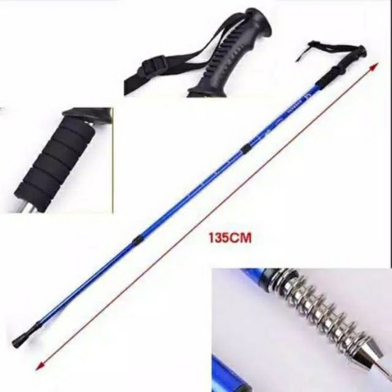 Tracking Pole Tongkat Pendaki Tracking Pole Alpenstock Panjang Treking pole 135 cm - Trekking pol