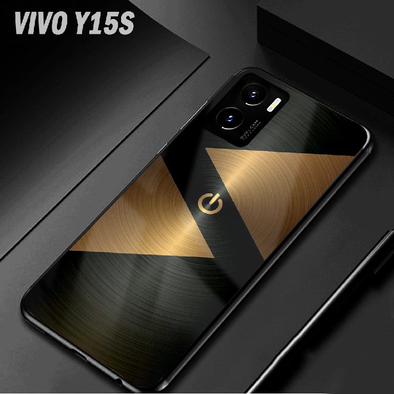 [G34] Softcase Kaca Vivo Y15S Kamera Proteksi  - Softcase Mirror - Softcase Kaca Vivo Y15S - Softcas