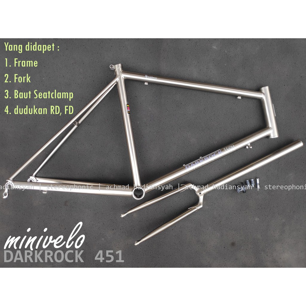 frame minivelo carbon