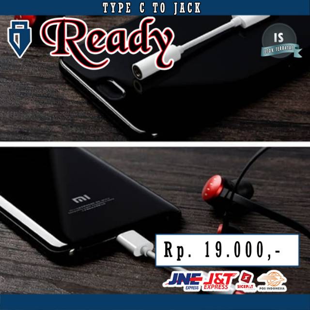 TYPE C TO JACK / SAMBUNGAN HEADSET / TIPE C KE AUDIO / SAMBUNGAN TIPE C / TETTA SHOP / MAKASSAR