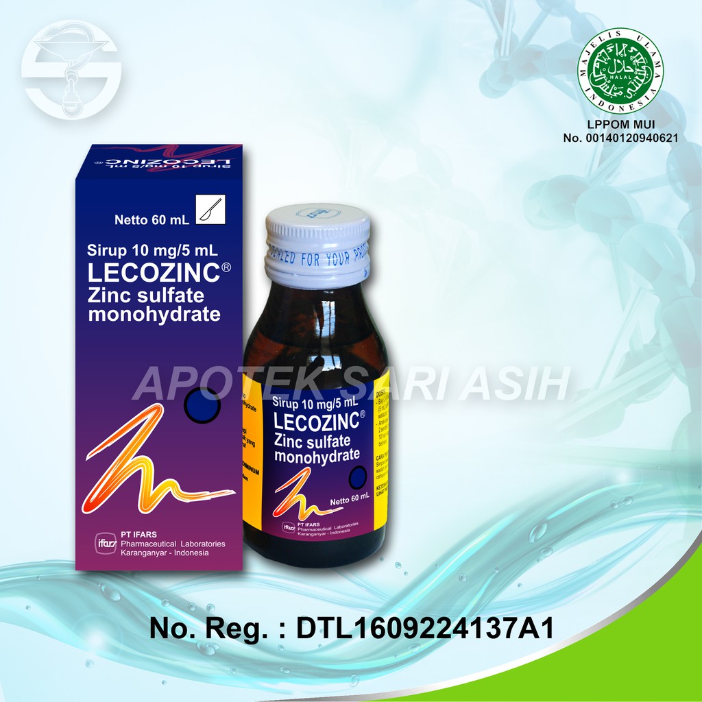 LECOZINC Syrup | Zinc untuk Obat Diare | Sirup 60 ml