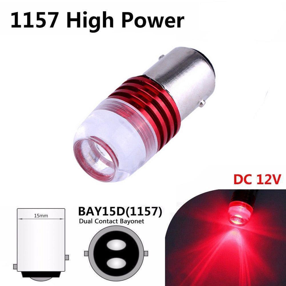 Lampu Led Flash Strobo Bay15D P21/5W 1157 Warna Merah Untuk Rem Mobil