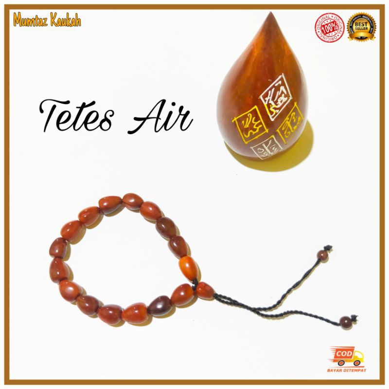 Gelang kokka kaokah tetes air coklat