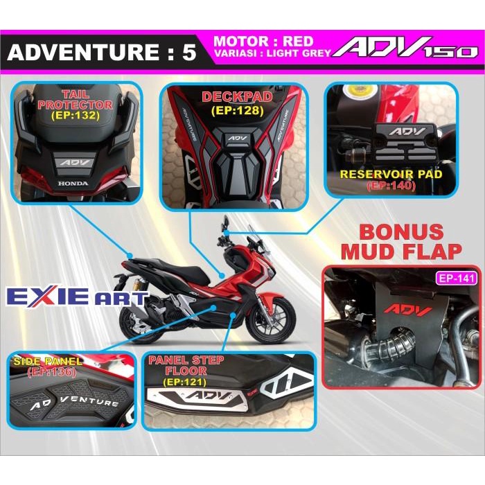 PAKET KOMPLIT HONDA ADV 150 - AKSESORIS HONDA ADV 150 - BORDES ADV 150