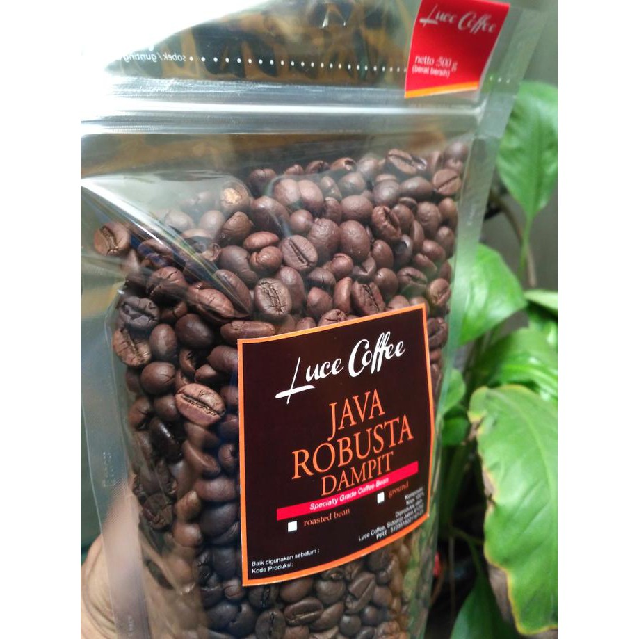 

Kopi Java Robusta Dampit 500gr - Luce Coffee - biji atau bubuk - Biji-Dark TERBATAS