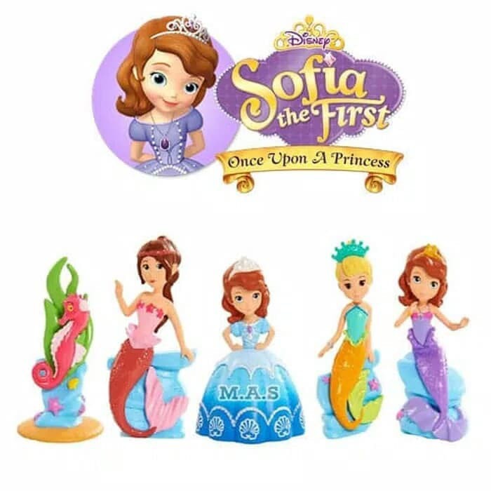 MOMBABY1 Figure Set Putri Duyung Mermaid Princess Sofia / Topper Cake Kue sofia