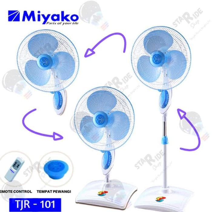 Miyako TJR-101 Kipas Angin 3in1 Remote 16 Inch Miyako TJR101