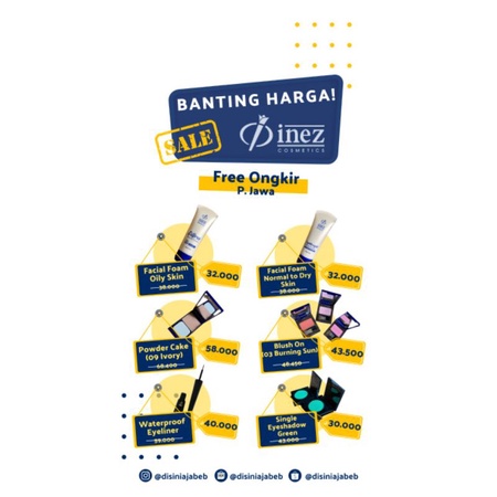 Inez Cosmetic Single Eyeshadow / Loose Powder / Sunscreen / Moisturizer