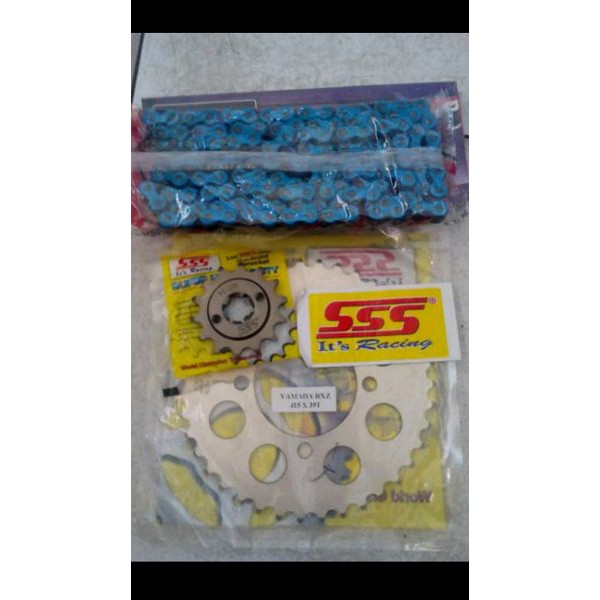BRILIANT Gear set SSS plus rante osaki warna untuk motor Honda CB150R old.CB150R new.CBR150