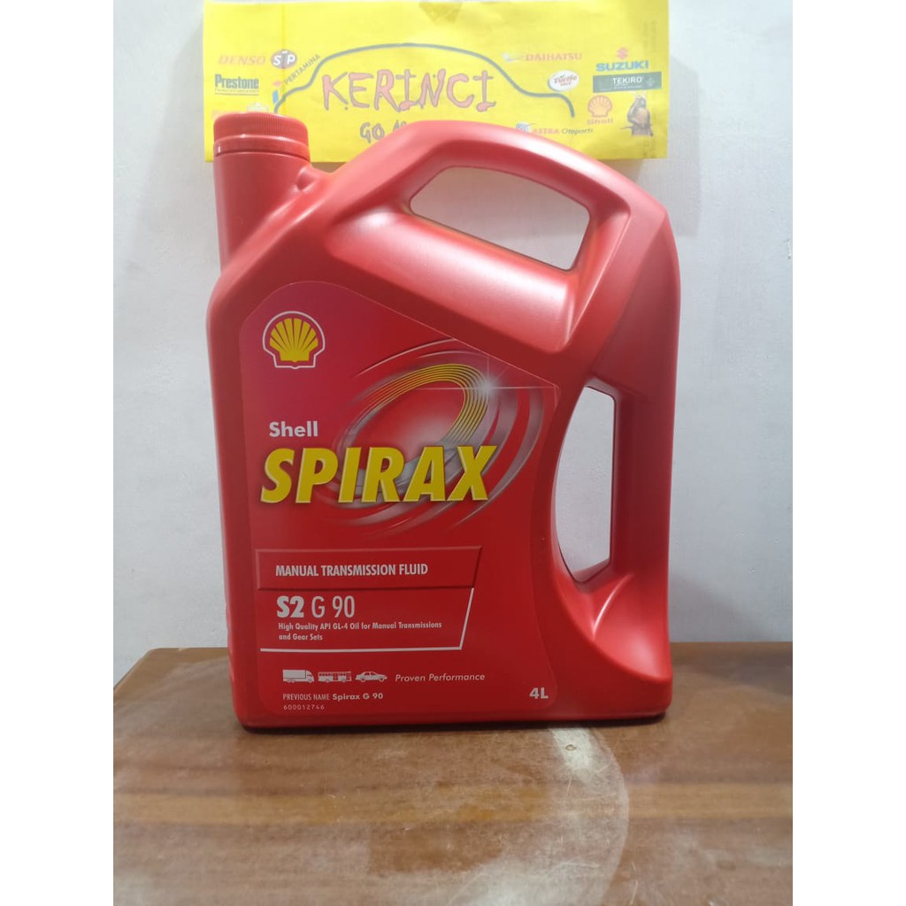 OLI SHELL SPIRAX S2 G 90 4L GALON- OLI MANUAL TRANSMISI OLI PERSNELING