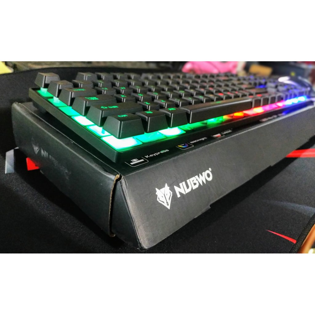 Paket Keyboard Mouse Gaming NUBWO Savitar NKM-623 RGB