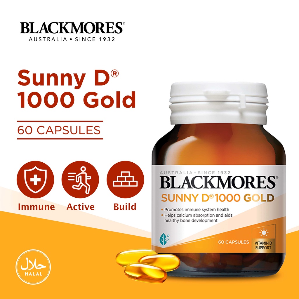 Blackmores Vitamin D3 1000IU, 60 Capsules