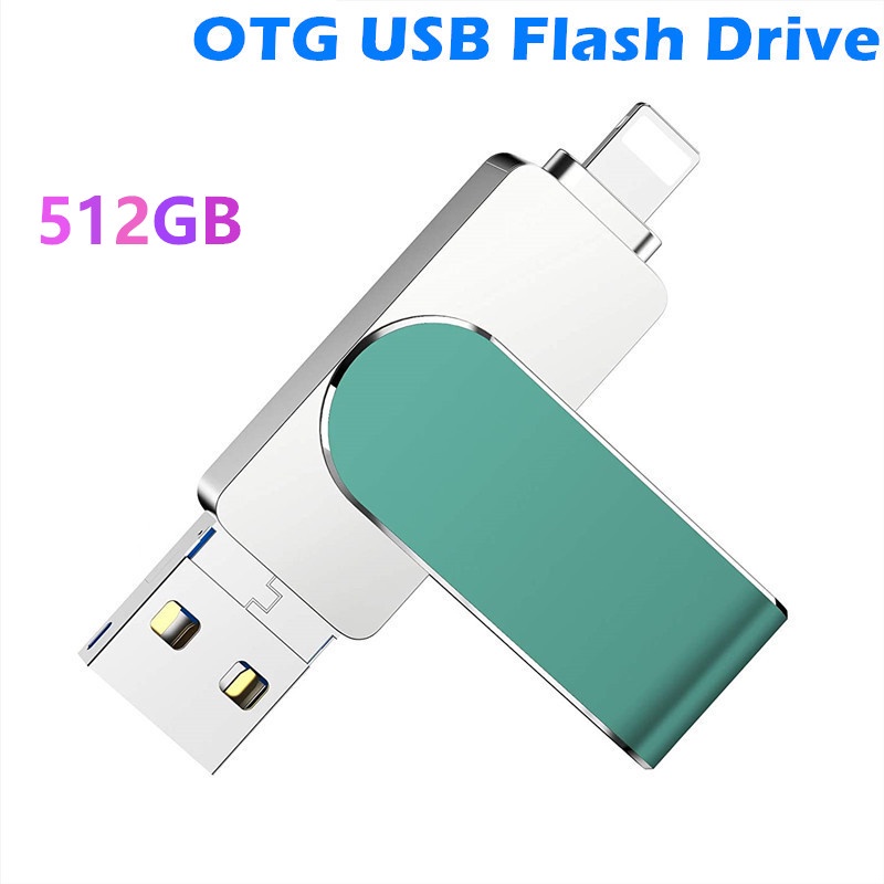 Flash Disk USB 3.0 512GB OTG iP Warna-Warni