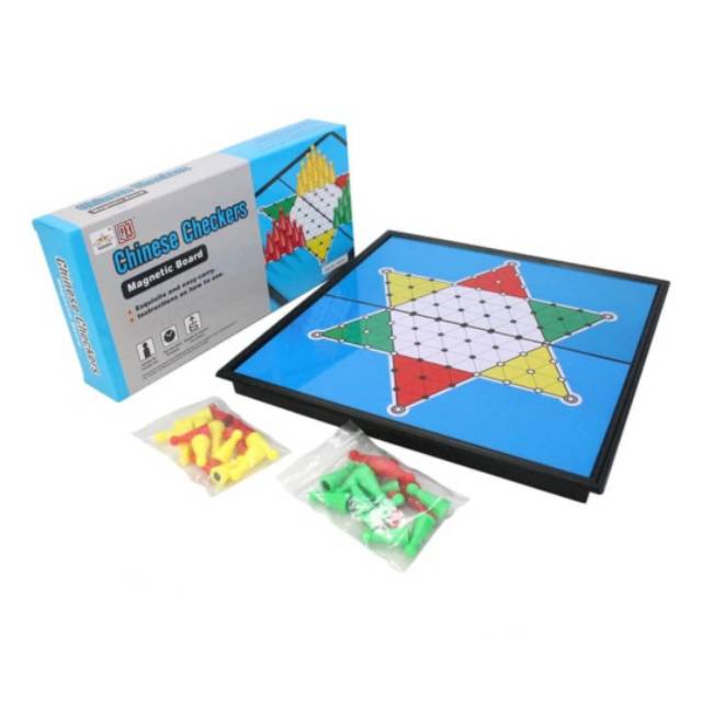 Mainan Halma / Ludo magnetic  game board