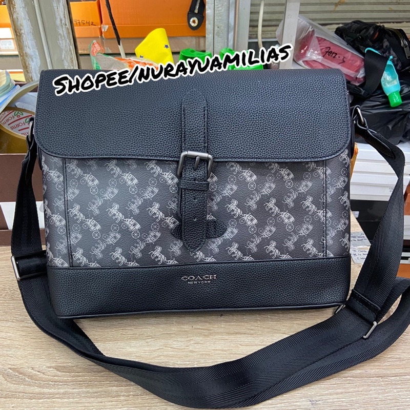 Tas pria coach messenger bag tas selempang pria coach import premium