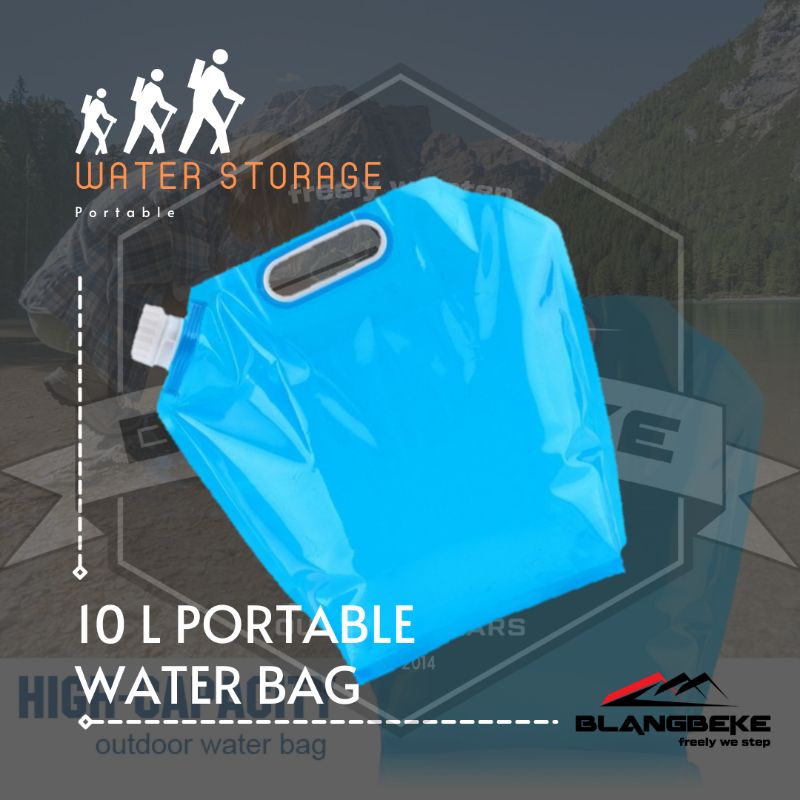 Tempat Air Portable Camping Water Storage 10L Blue