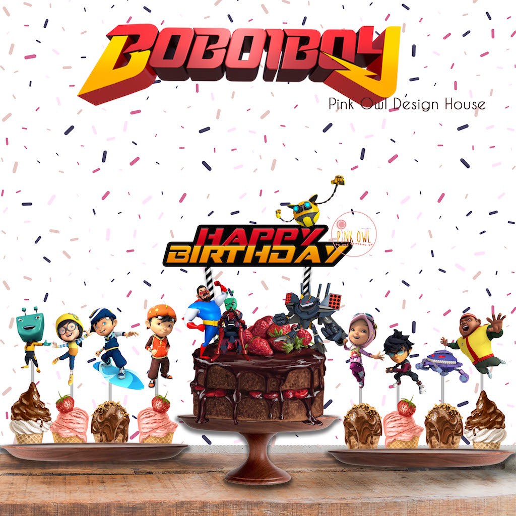 Boboiboy Cake Topper