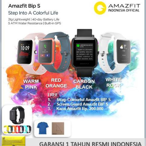 ⭐⭐ HARGA TURUN SMARTWATCH WANITA⭐⭐ XIAOMI HUAMI AMAZFIT BIP S INTERNATIONAL VERSION - ORANGE