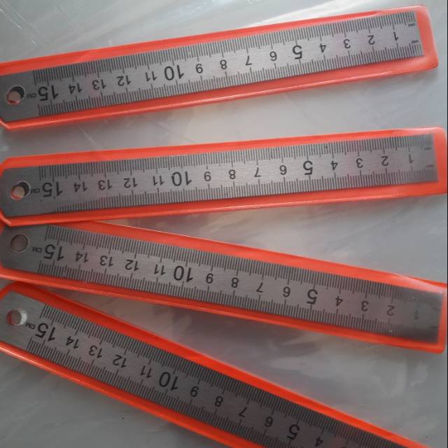 Penggaris Besi 15 cm