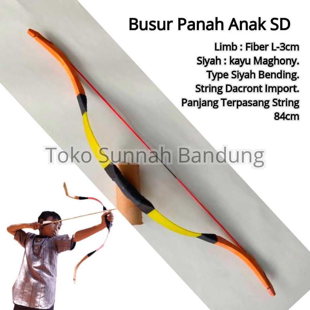 Paket SULTHAN TurkisyBow busur warna warni anak SD Standard Lomba