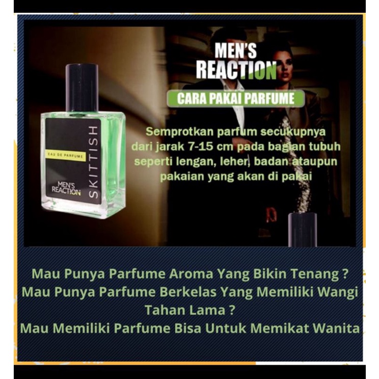 PARFUM MEN'S REACTION SKITTISH PARFUM PRIA TAHAN LAMA