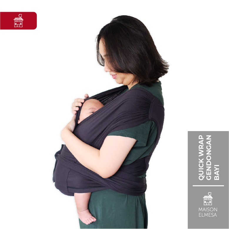 Maison Elmesa Quick Wrap Gendongan Bayi Shopee Indonesia