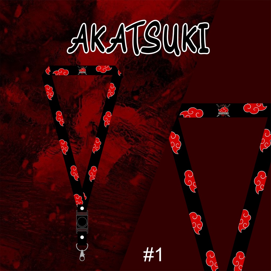 

TALI LANYARD | TALI STRAP AKATSUKI 2CM FULL PRINTING
