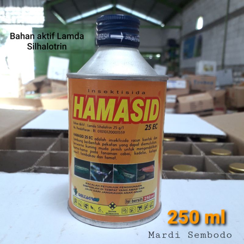 Insektisida HAMASID 25 EC insektisida Lamda sihalotrin pembasmi ulat lalat kaper 250 ml