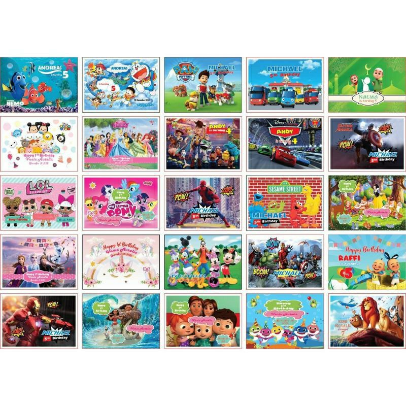 Goodie bag ulang tahun model tas tenteng tidur spon-2