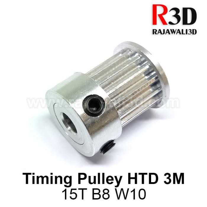 HTD3M Timing Pulley 15 Teeth Bore 8mm Belt 10mm