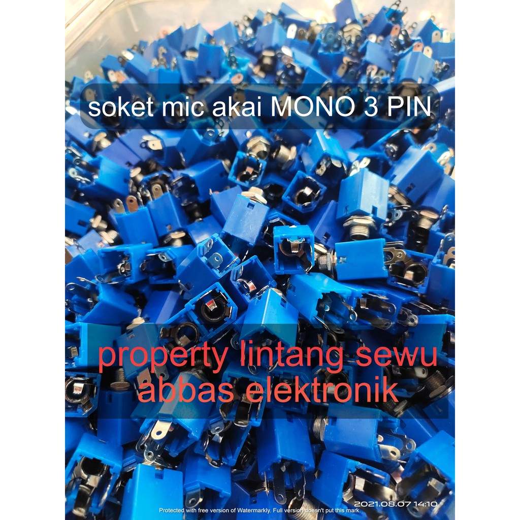 SOKET AKAI MONO SOCKET SOCET MIK MIC AKAI MONO