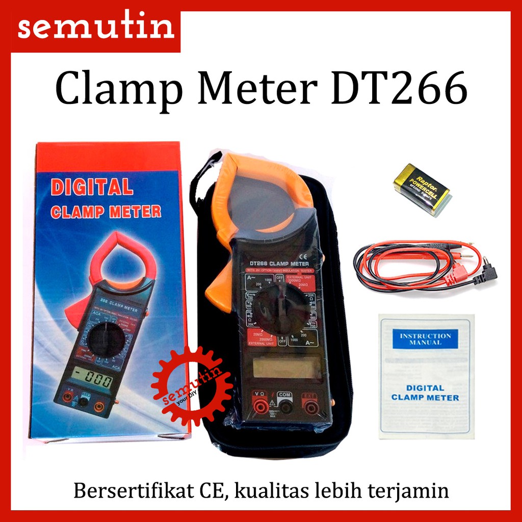 Tang Ampere Digital DT266 / Clamp Meter DT 266 / Amper / Multimeter