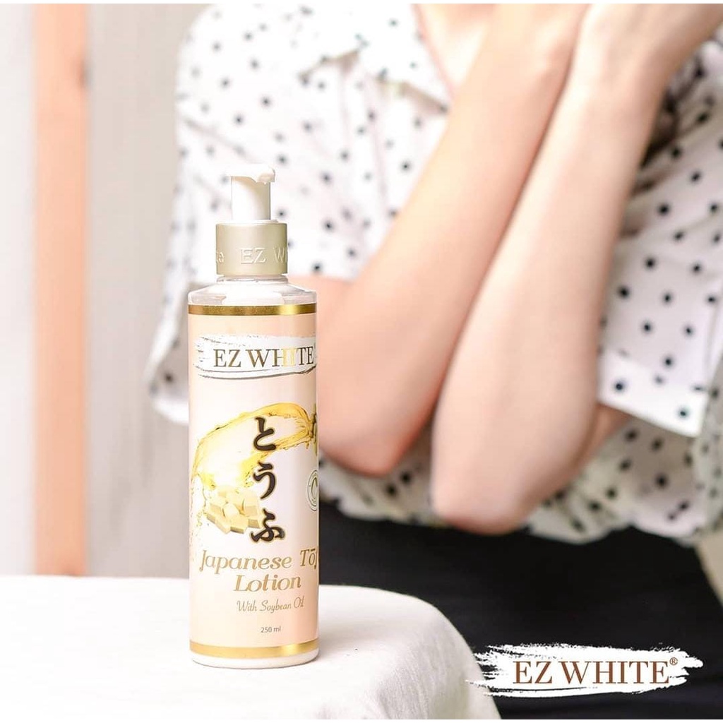 LOTION PEMUTIH BADAN - EZ WHITE JAPANESE TOFU LOTION 250ML - PEMUTIH BADAN PERMANEN