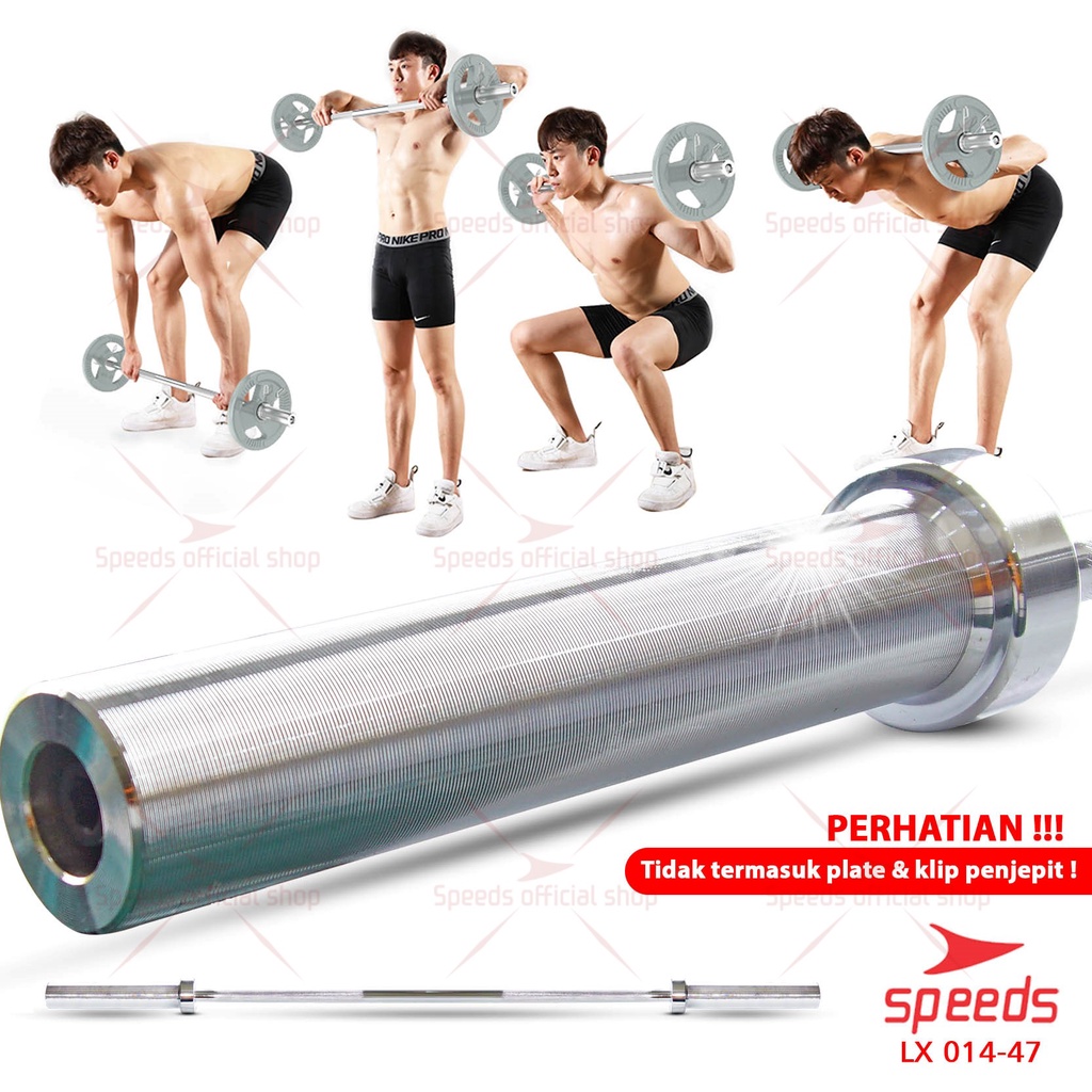 SPEEDS Stick Barbel 180cm Stick Dumbell Bar Straight Olympic Fitness Gym Tongkat Barbel 014-47