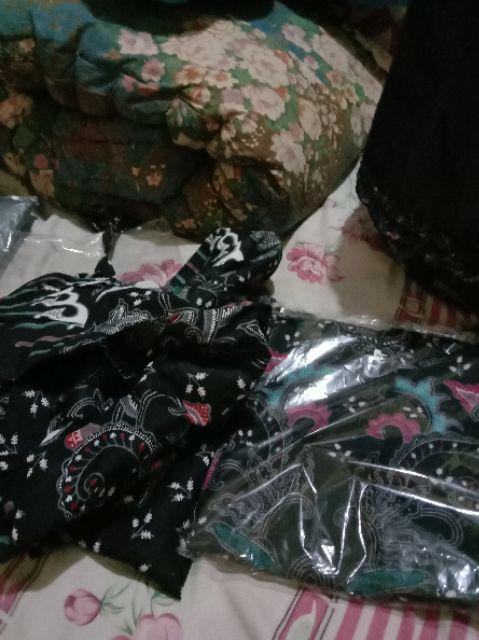 Batik Couple Keluarga Termurah Sania Ruffle Ori Ndoro Jowi Kupu Putih