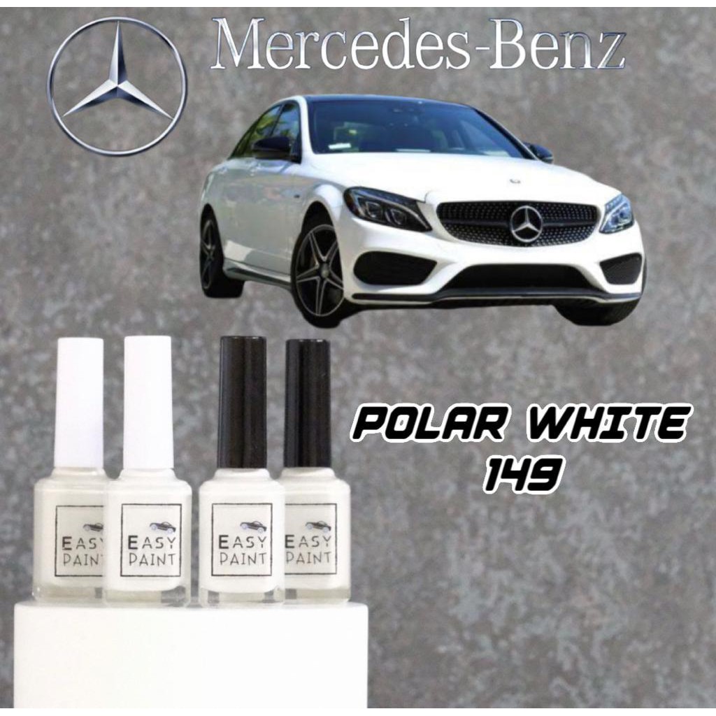 Cat Oles Polar White 149 Mercedes Benz Mercy Putih Solid