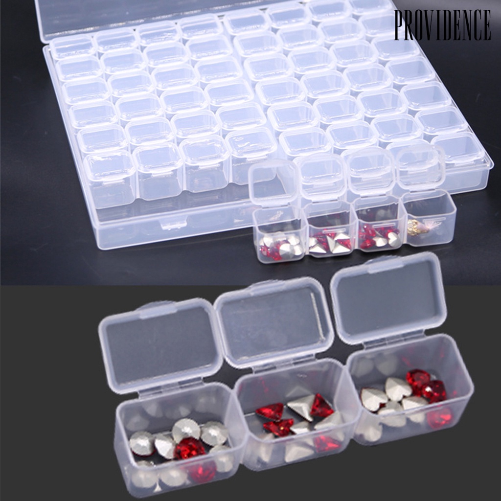 Providence Nail Art Storage Box 56 Grid with Lid High Quality PP Practical Nail Art Storage Case for Home