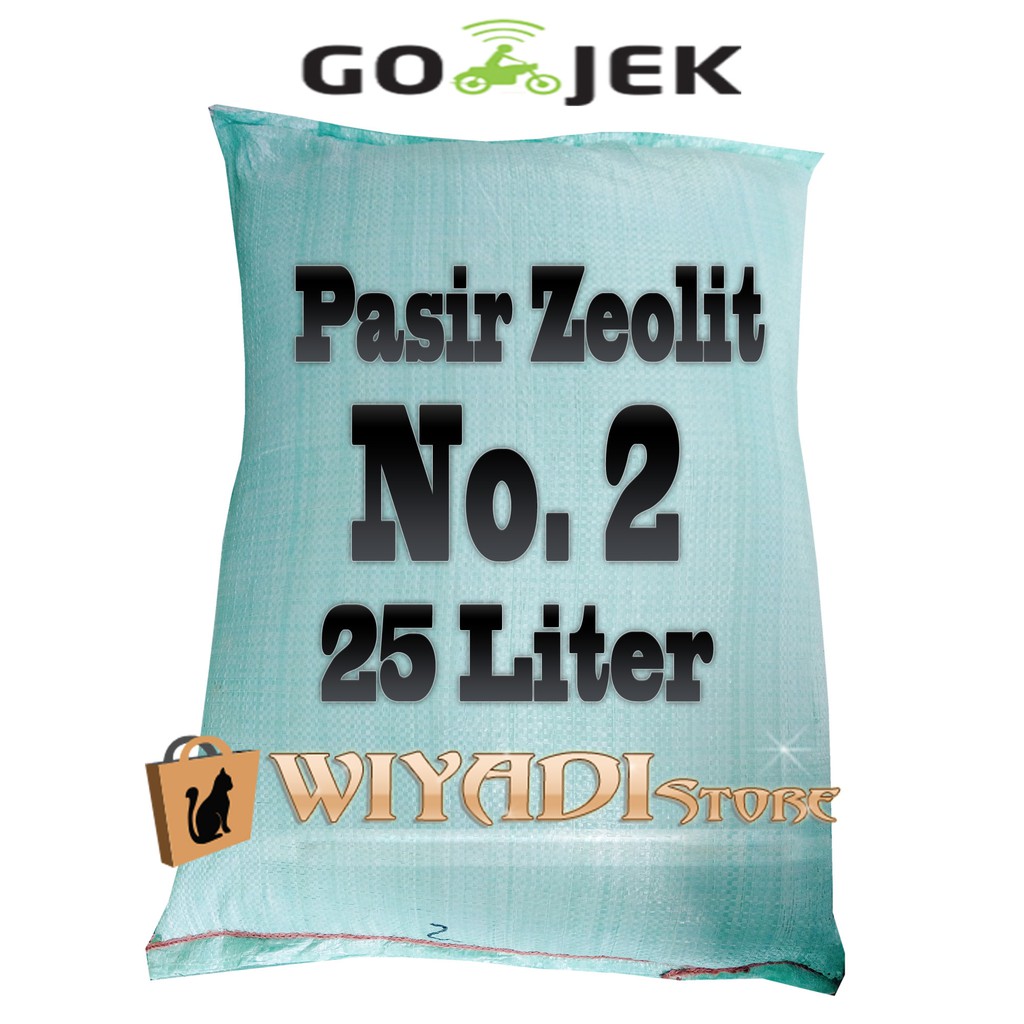 Pasir kucing Penghilang Bau Zeolit 25 Liter - Khusus Gosend Grab