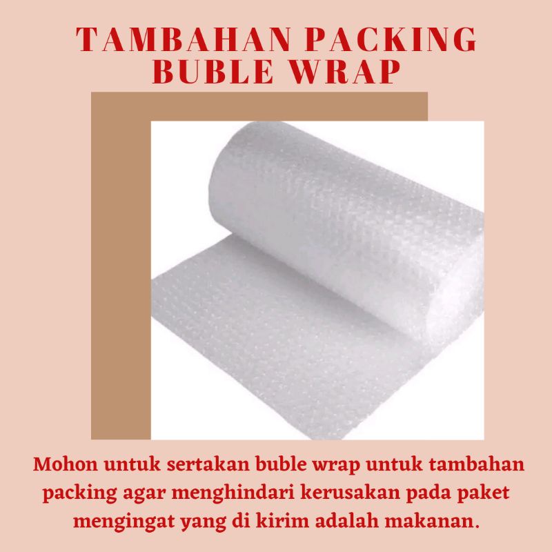 

BUBLE WRAP UNTUK TAMBAHAN PENGEMASAN AGAR AMAN