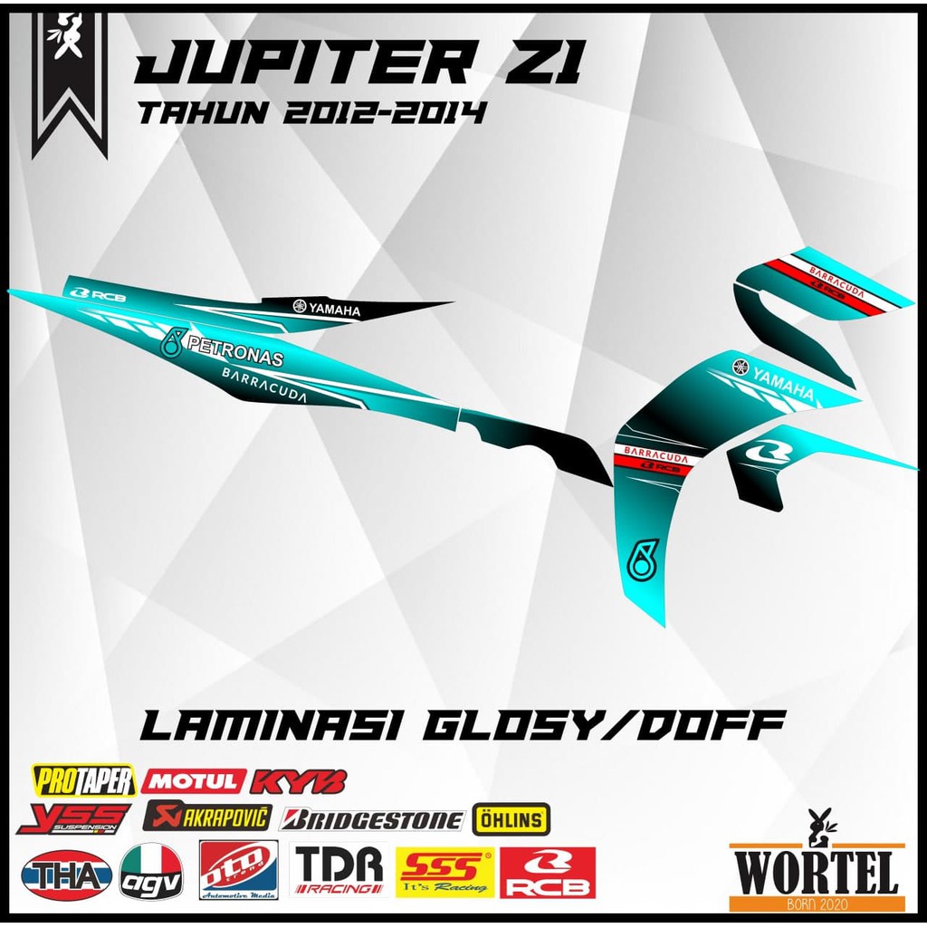 Striping Jupiter Z1-Stiker Lis Jupiter Z1 petronas Tahun 2012-2014