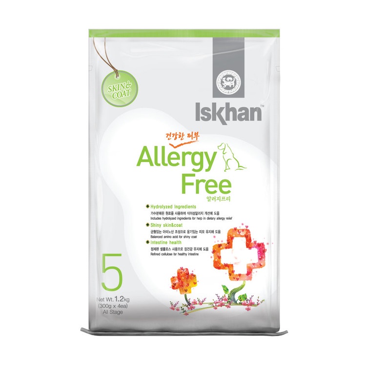 Iskhan Dog Allergy Free 6kg/ Makanan Anjing Semua Tahapan Usia/ Fresh Pack