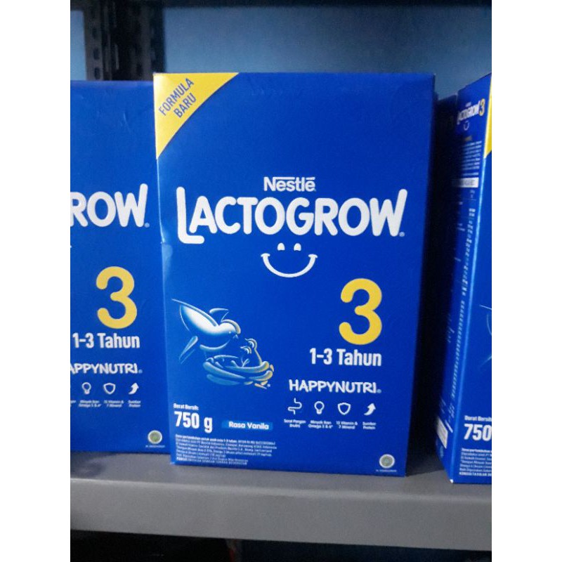 Lactagrow 3 Rasa Madu,Vanila& plain 750g untuk Usia 1-5 tahun/Susu Anak/Susu Balita