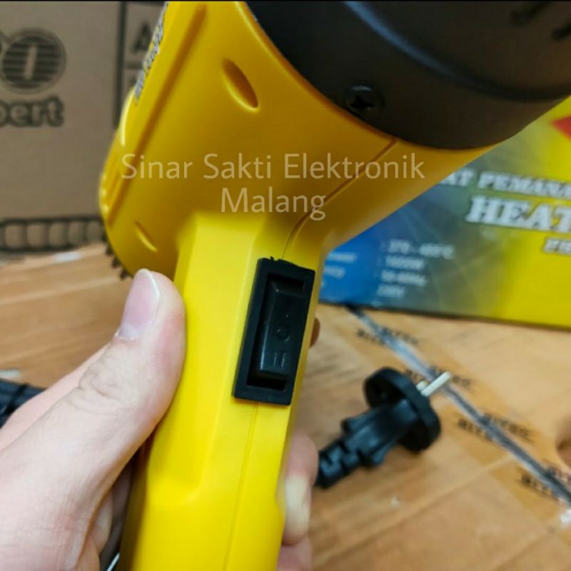 Heat Gun 1600 Watt Hnl Mesin Hot Air Gun Alat Pemanas Stiker Blower Malang Garansi Resmi