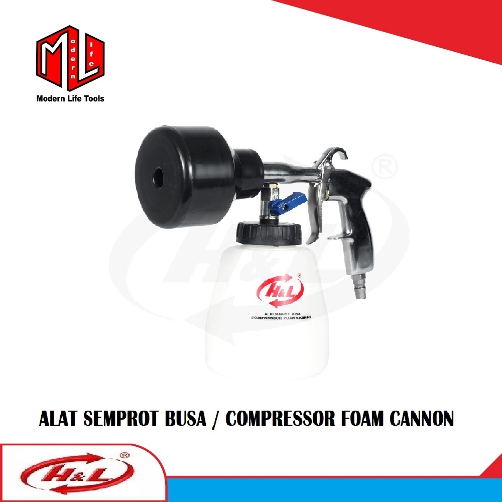 Alat Semprot Busa / Snow Wash Tabung Kecil / Foam Cannon Kompresor HL