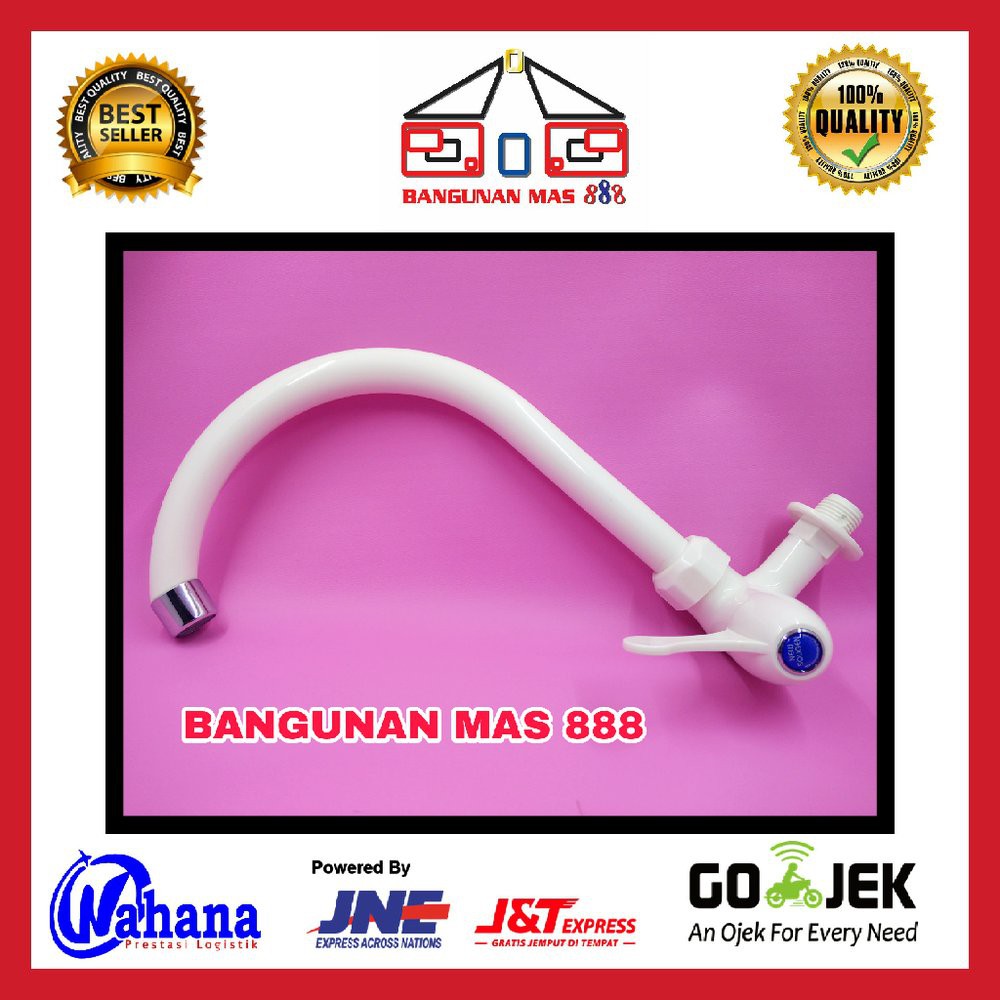 KRAN AIR ANGSA SOLIGEN PLASTIK PVC ENGKOL -KERAN AIR  BAGUS MURAH - KRAN BAK CUCI PIRING - KERAN