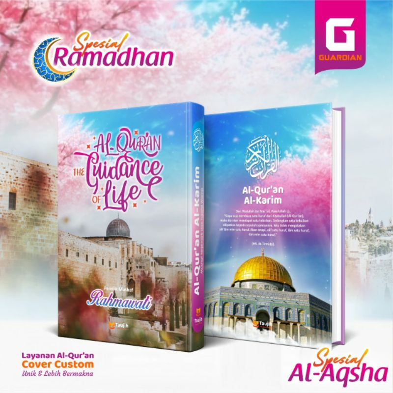 Al Quran Custom Nama Spesial Al-Aqsha / Al Quran Hadiah / Al Quran Kado / Free Tulis Nama