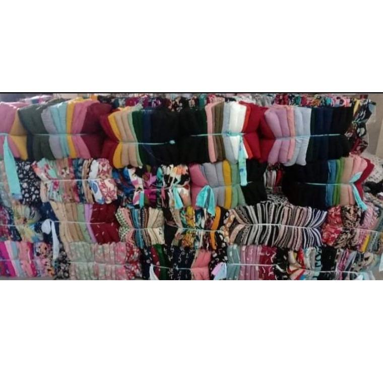 Kain Kiloan Katun Rayon Motif Polos Wolfis Motif Polos Shakila Motif Polos Dewasa dan Anak anak –ARO