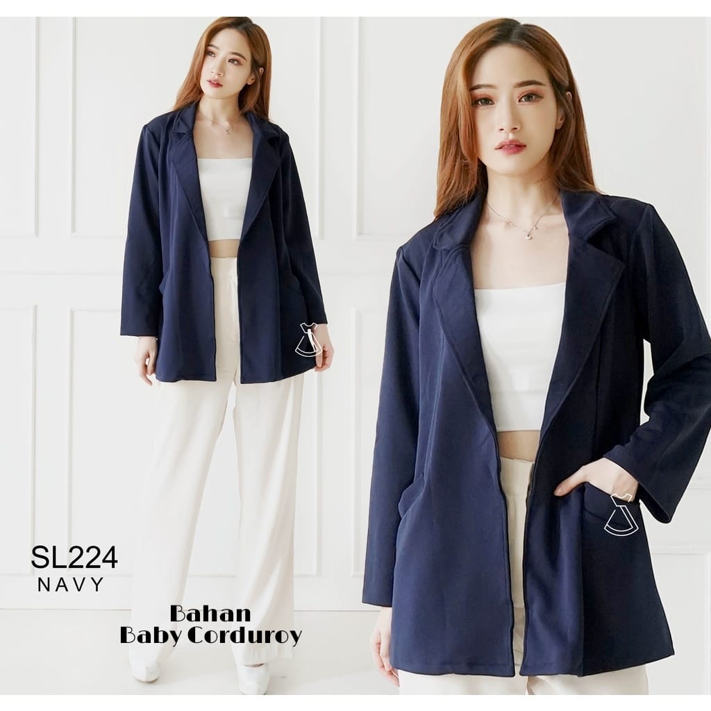 Blazer/Outer Wanita Kasual Terbaru Blazer Korean Style