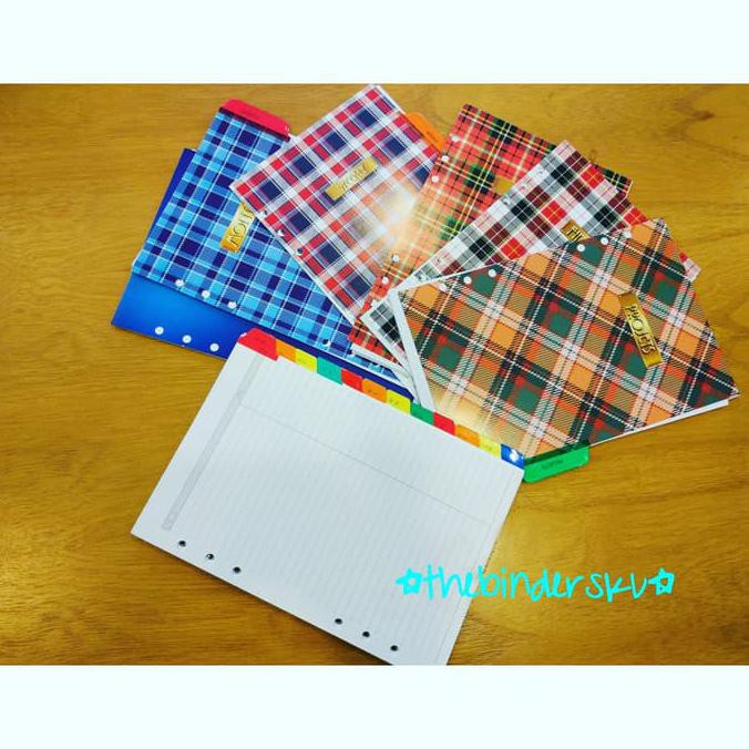 

BEST SELLER A5 6 Ring Pembatas binder 6 ring dan kertas A5 fullset TERJAMIN