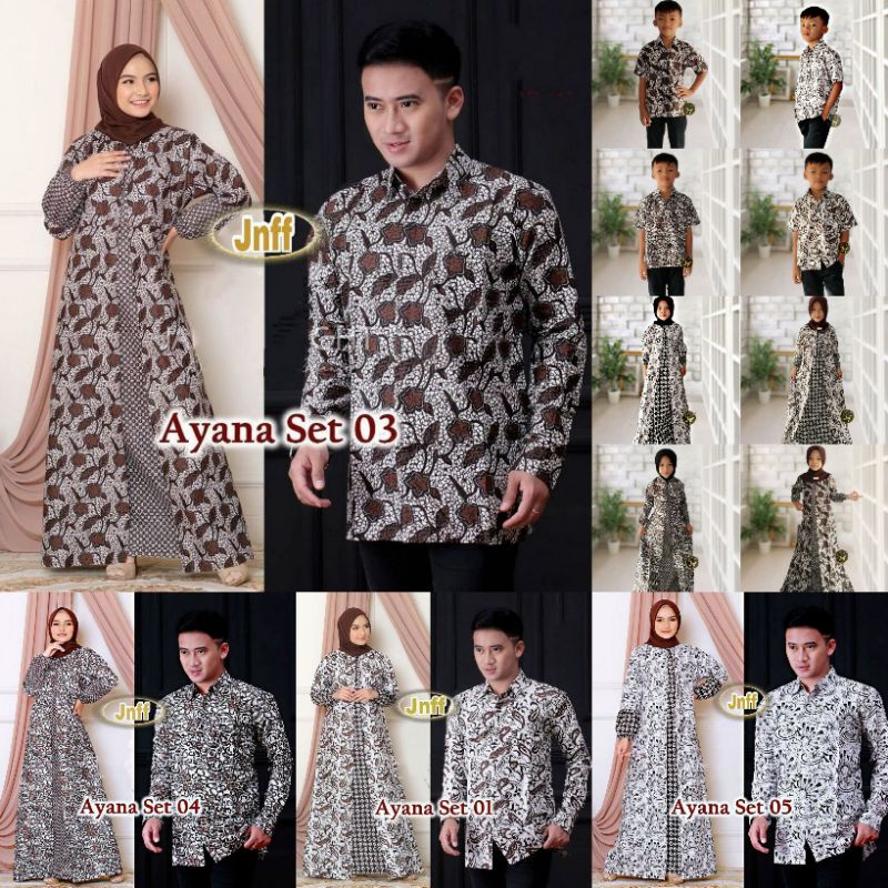 BATIK COUPLE KELUARGA TERBARU SARIMBIT LEBARAN COUPLE PASANGAN AYAH IBU ANAK SET FAMILY